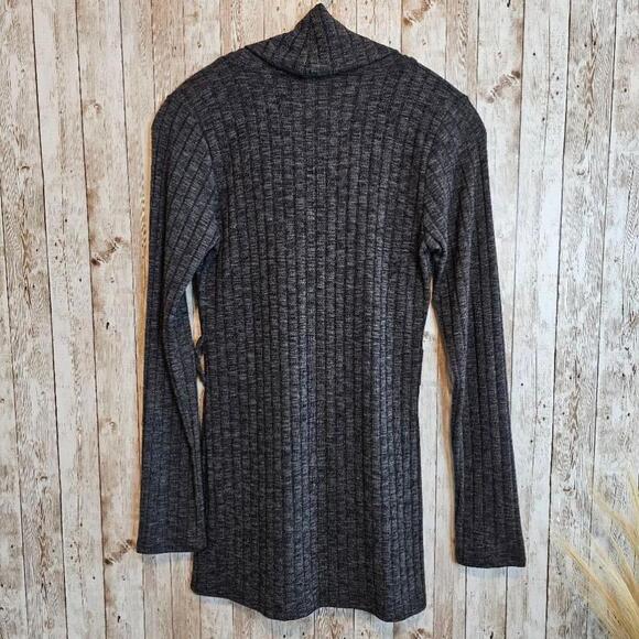 Women's Forever 21 Cowl Neck Long Sweater - S/P - Charcoal Grey - Picture 7 of 7